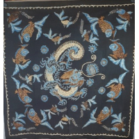 Batik doek met vissen